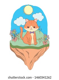 Cat cartoon design vector illustrator