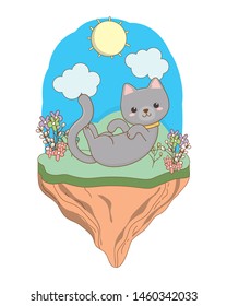 Cat cartoon design vector illustrator