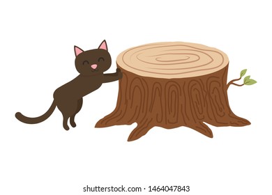 Cat cartoon design vector illustrator