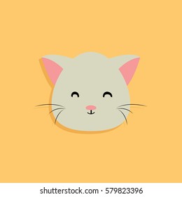 Cat cartoon face