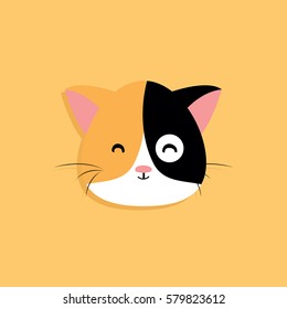 Cat cartoon face