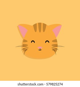 Cat cartoon face