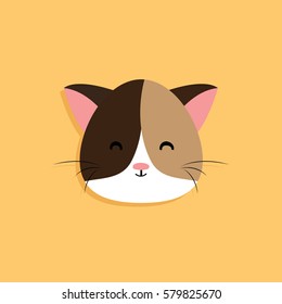 Cat cartoon face