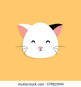 Cat cartoon face