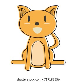 cat cartoon icon image 
