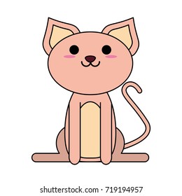 cat cartoon icon image 