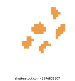 Cat cartoon icon in pixel style