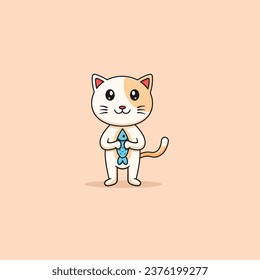 cat cartoon illustration bring fish