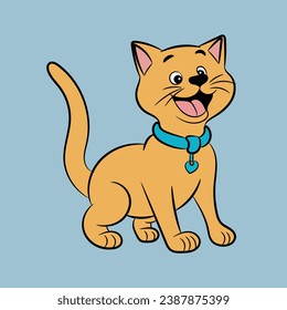 cat cartoon illustration character pretty funny sticker