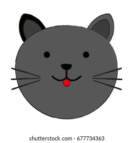 cat cartoon pet animal icon image 
