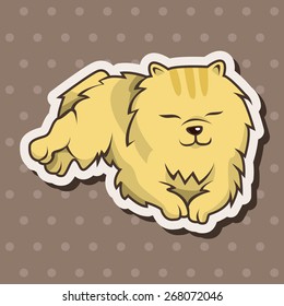 cat cartoon theme elements