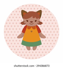 cat cartoon theme elements