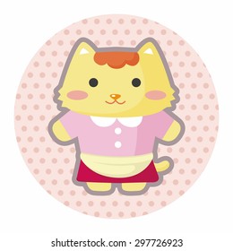 cat cartoon theme elements