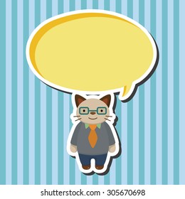 cat cartoon theme elements