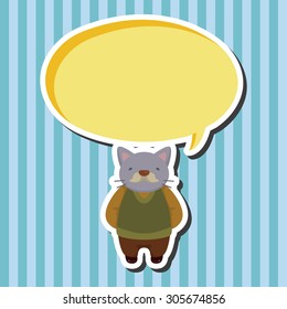cat cartoon theme elements