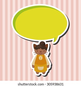 cat cartoon theme elements