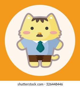 cat cartoon theme elements