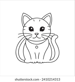 Cat  and Cartoon  vector Animal Illustrator 