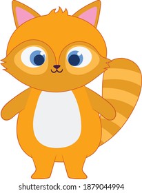 Cat cartoon vector art and illustration