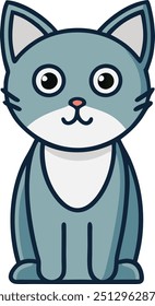 A cat cartoon vector for Halloween