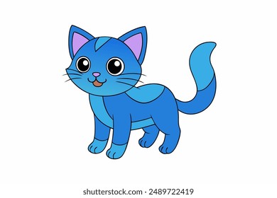 A cat cartoon vector illustration