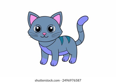 A cat cartoon vector illustration