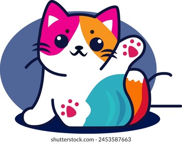 Cat Cartoon Vektorillustration Design  