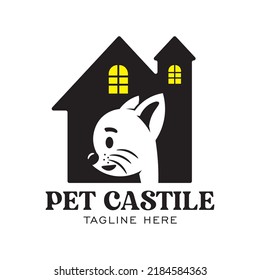 Cat and Castile vector illustration, perfect for Pet Shop and care logo