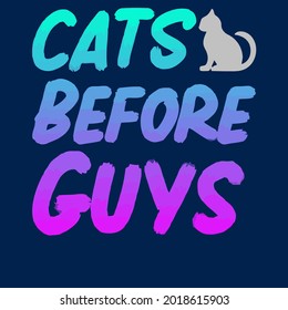 cat cats before guys wo art hirt design vector illustration for use in design and print poster canvas
