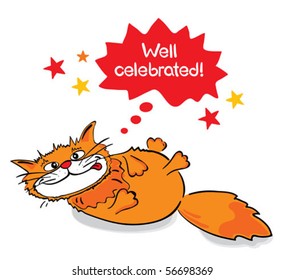 Cat celebrated