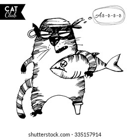 cat character. Pirate