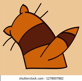 Cat character silhouette
