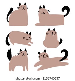 cat character vector design