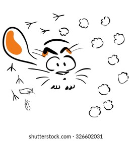 Cat chased a bird