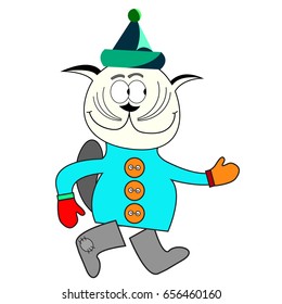 cat cheerful 