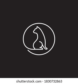Logo für die Katzenkreislinie, Vektorgrafik