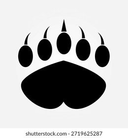 SÍMBOLO DO LOGOTIPO DO VETOR DO DESIGN DA ARTE DA GARRA DO GATO 
