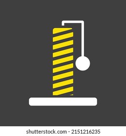Cat claw point vector glyph icon. Pet animal sign. Graph symbol for pet and veterinary web site and apps design, logo, app, UI