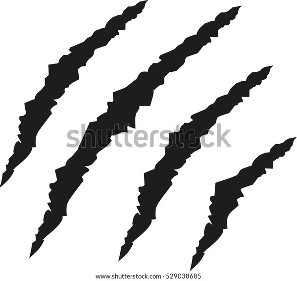 Cat Claws Scratches Stock Vector (Royalty Free) 529038685 | Shutterstock