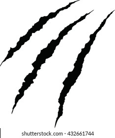  Cat claws scratches . vector illustration