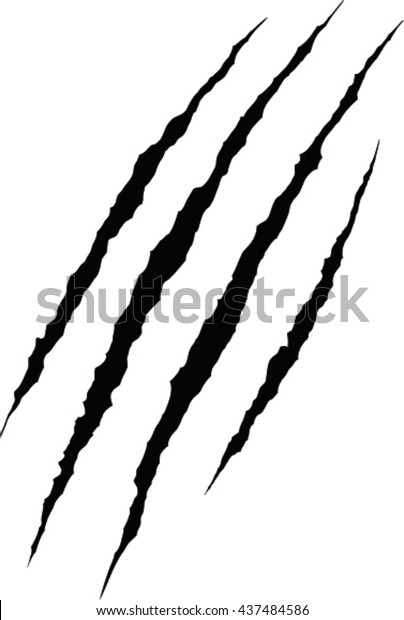 Cat Claws Scratches Vector Illustration Stock Vector (Royalty Free ...