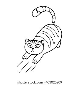 cat claws scratching on the floor