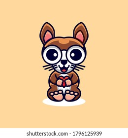 cat color cute character design for logo, t-shirts or as you wish