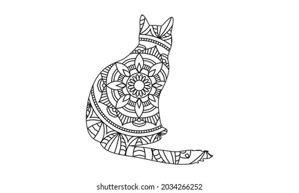 CAT COLORING BOOK FOR ADULT CAT LOVER