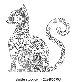 40,169 Cat adult coloring Images, Stock Photos & Vectors | Shutterstock