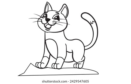 Cat coloring book for kids