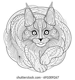Cat coloring page