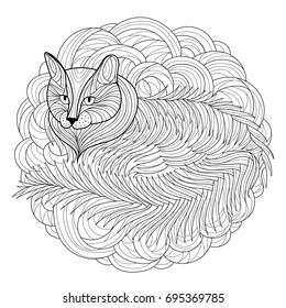 Cat coloring page