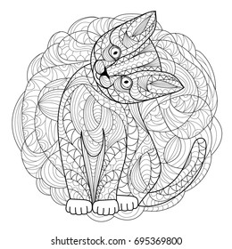 40,169 Cat adult coloring Images, Stock Photos & Vectors | Shutterstock