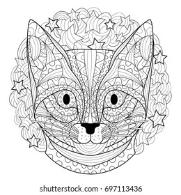 Cat coloring page